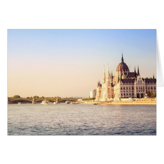 Cartão Parlamento de Budapeste (Frente Horizontal)
