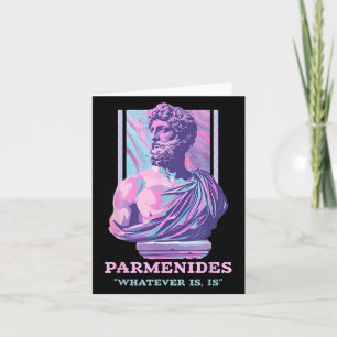 Cartão Parmenides Filosofia Estática Y2k Estética Retro 2