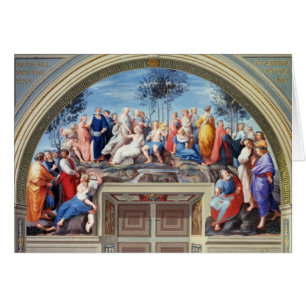 Cartão Parnassus e o Disputa, do della S da estância