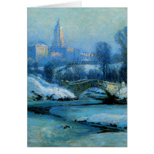 Cartão Parque de Cnetral no inverno