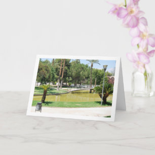 Cartão Parque de la Bombilla, Lliria, Valencia, Spanish