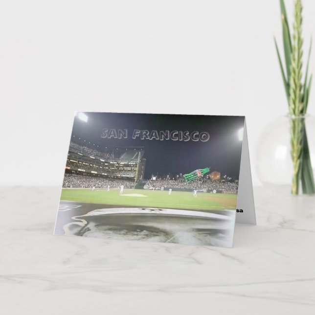 Cartão Parque do basebol, San Francisco (Frente)