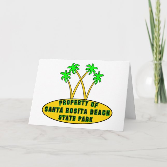 Cartão Parque estadual da praia de Rosita do papai noel (Frente)