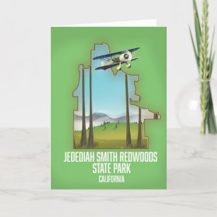 Cartão Parque Estadual das Sequóias de Jedediah Smith