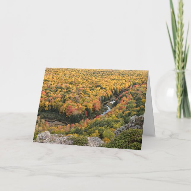 Cartão Parque Estadual de Porcupine Mountain Wilderness (Frente)