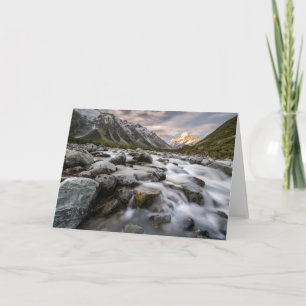 Cartão Parque Nacional Aoraki Mt. Cook Nova Zelândia