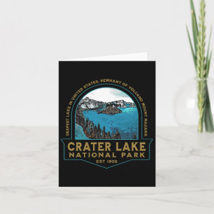 Cartão Parque Nacional Crater Lake Oregon Monte Mazama Hi