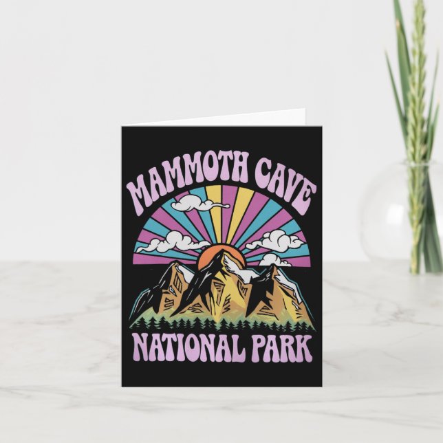 Cartão Parque Nacional da Caverna Mammoth Kentucky Nature (Frente)