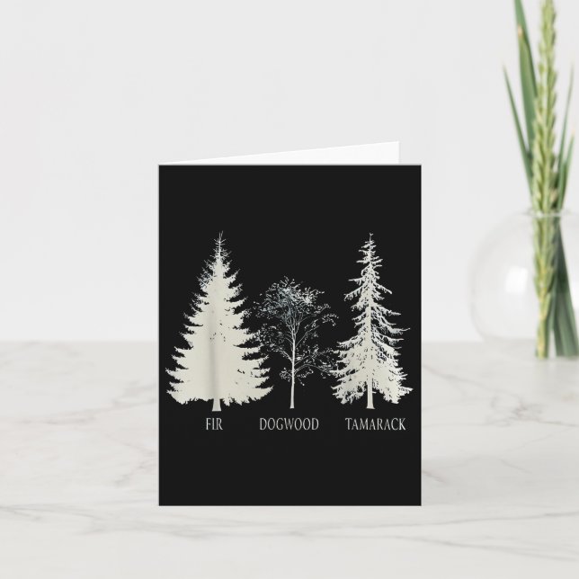 Cartão Parque Nacional de Fir Dogwood Tamarack Vintage (Frente)