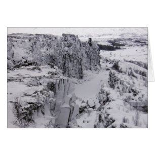 Cartão Parque nacional de Thingvellir