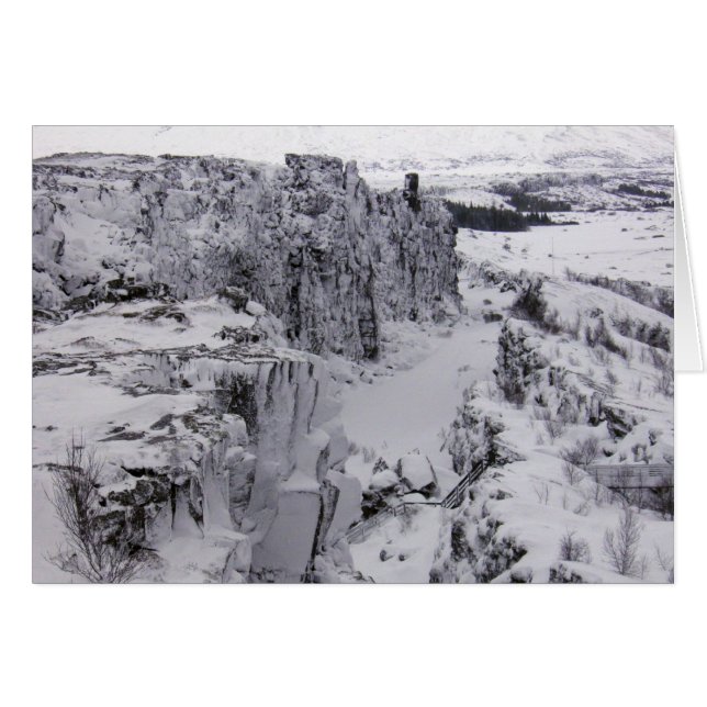 Cartão Parque nacional de Thingvellir (Frente horizontal)