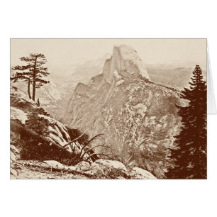 Cartão Parque nacional de Yosemite do vintage