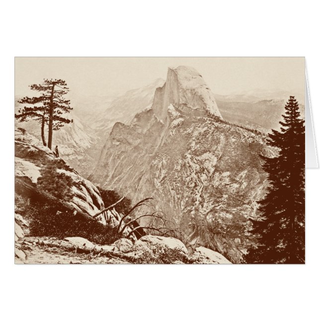 Cartão Parque nacional de Yosemite do vintage (Frente Horizontal)