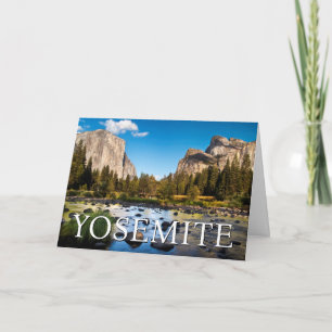 Cartão Parque Nacional de Yosemite   Feliz Aniversário