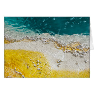 Cartão Parque Nacional do abstrato Hot Primavera Yellowst