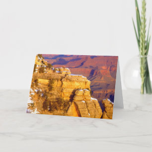 Cartão Parque Nacional do Grand Canyon no inverno