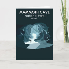 Cartão Parque Nacional do Mammoth Cave Kentucky Vintage