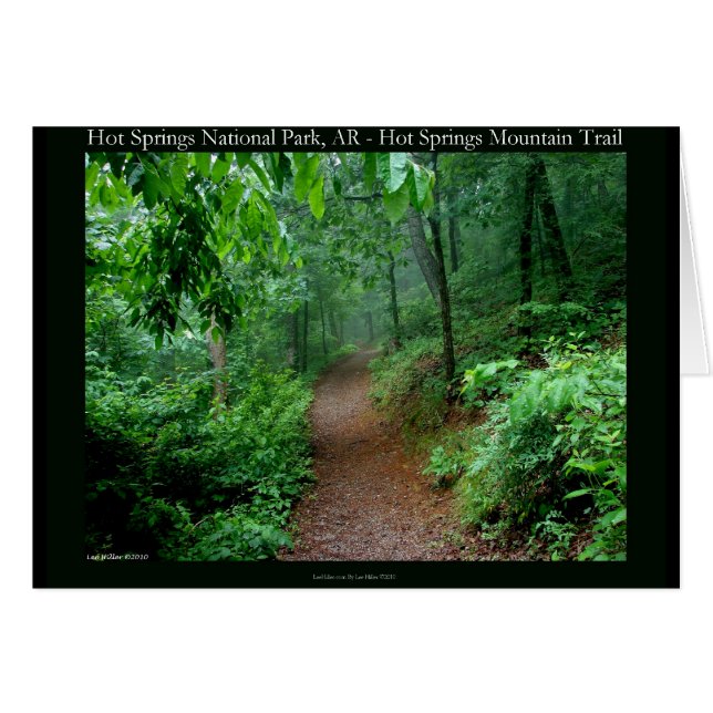 Cartão Parque Nacional dos Primaveras Quentes, Presentes  (Frente Horizontal)