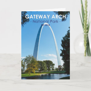 Cartão Parque Nacional Gateway Arch Missouri