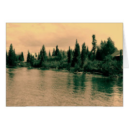 Cartão Parque Nacional Grand Teton. Paisagem linda