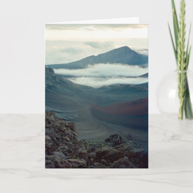 Cartão Parque Nacional Haleakalā, Maui, Hawai'i - (Frente)