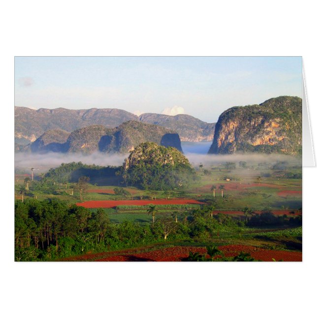 Cartão Parque Nacional Viñales, Cuba (Frente Horizontal)