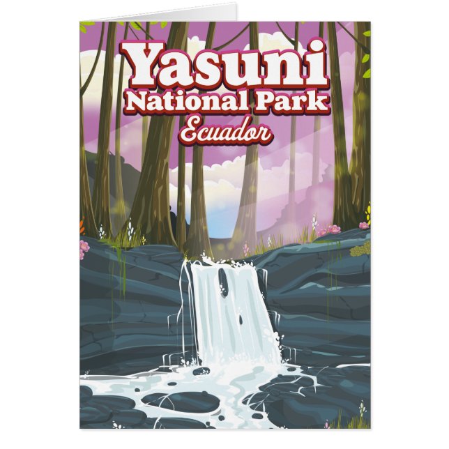 Cartão Parque Nacional Yasuni Equador (Frente)