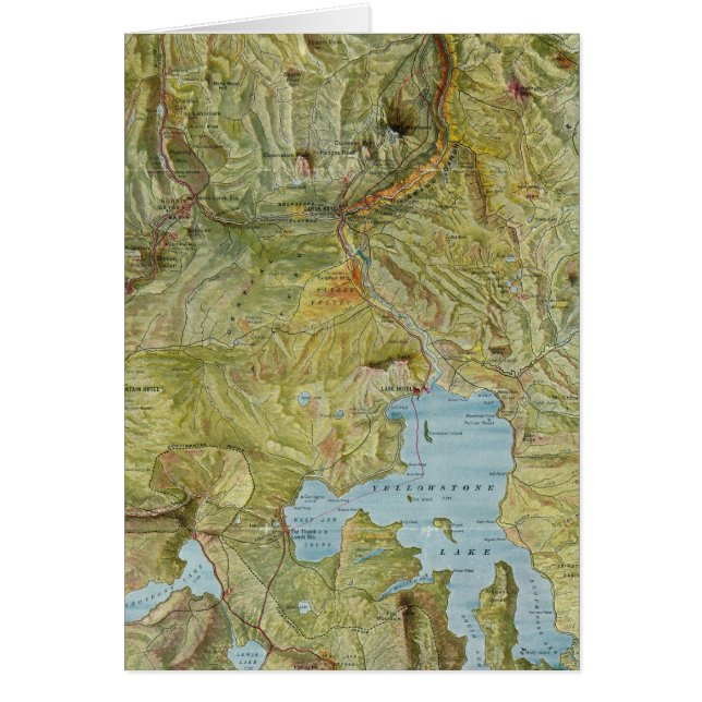 Cartão Parque Nacional Yellowstone 2 (Frente)