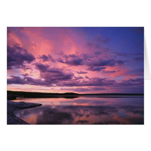 Cartão Parque Nacional Yellowstone, Wyoming. EUA. (Frente Horizontal)