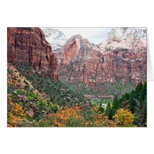 Cartão Parque Nacional Zion Canyon