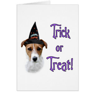 Cartão Parson Russell Terrier Trick