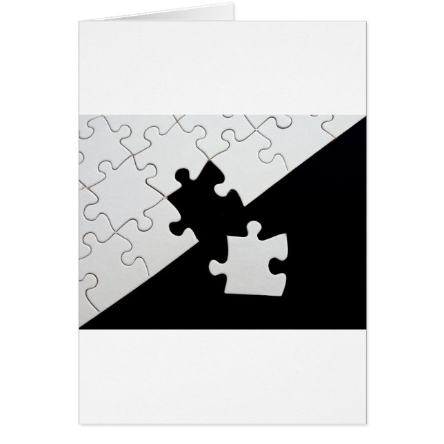 Cartão Parte do quebra-cabeça (Frente)