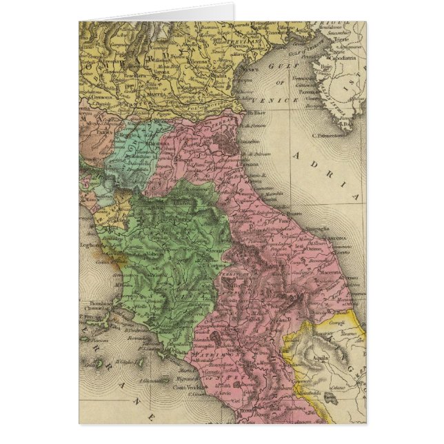 Cartão Parte Norte da Itália (Frente)