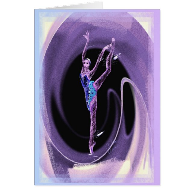 Cartão Parte traseira do Arabesque com redemoinho (Frente)