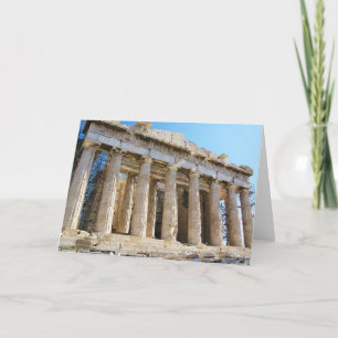 Cartão Partenon, acrópole Atenas