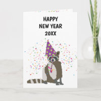 Partida Raccoon - Anos novos de Férias Animais