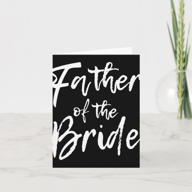 Cartão Partido Bridal Correspondente Ao Pai Familiar Da R (Frente)