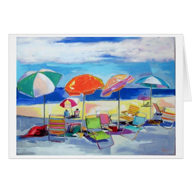 Cartão partido da praia (Frente Horizontal)