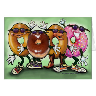 Cartão Partido da rosquinha