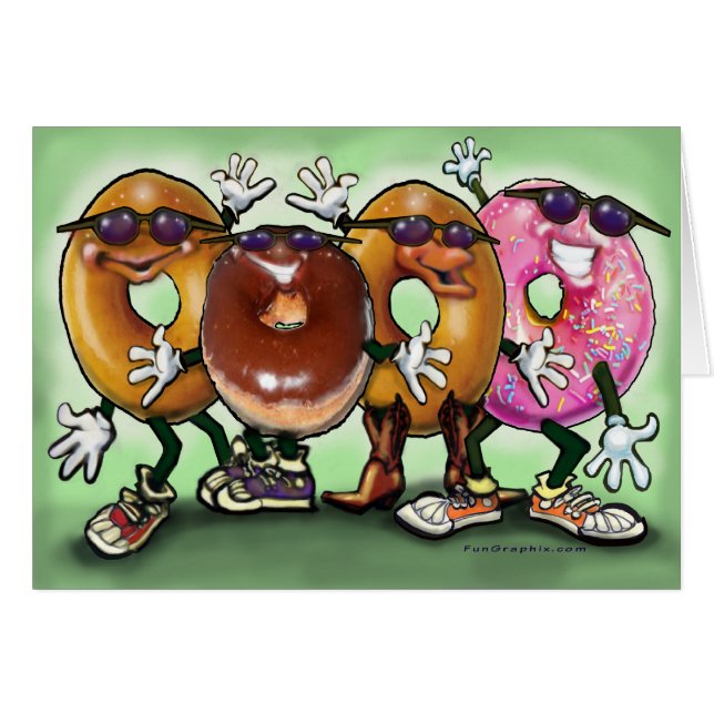 Cartão Partido da rosquinha (Frente Horizontal)