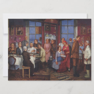 Cartão Partido do Aquecimento Doméstico