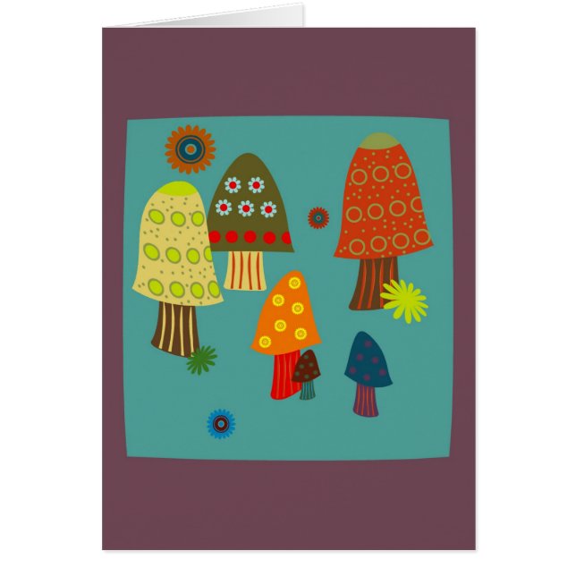 Cartão Partido do cogumelo (Frente)