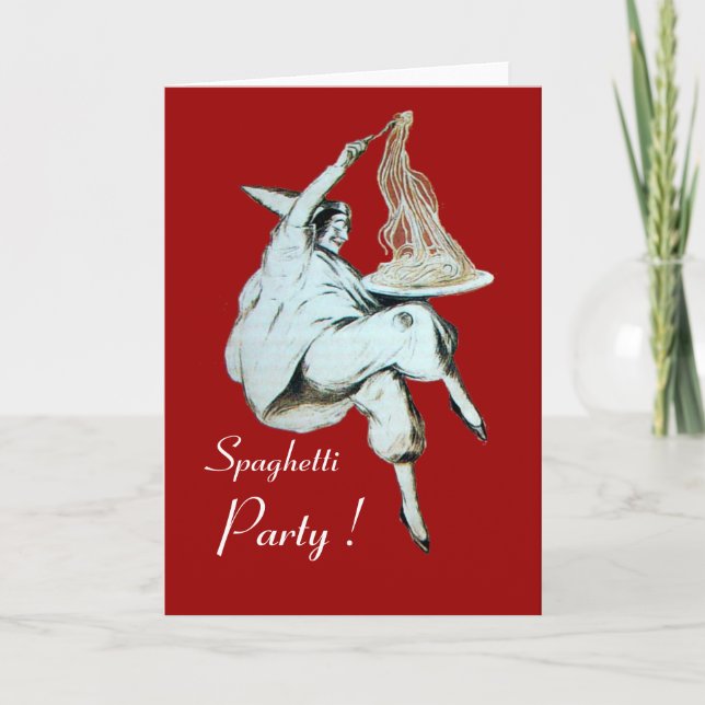 Cartão PARTIDO ESPAGHETTI ITALIANO KITCHEN, RESTAURANTE v (Frente)