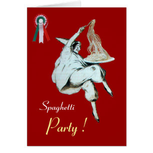 Cartão PARTIDO ESPAGHETTI ITALIANO KITCHEN, RESTAURANTE v