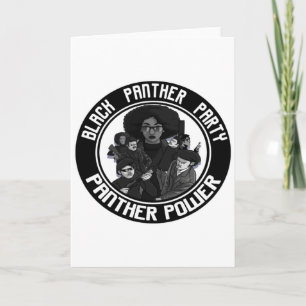 Cartão Partido Pantera da História Negra Afro Direitos Ci