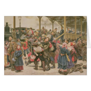 Cartão Partindo para a guerra, 1888