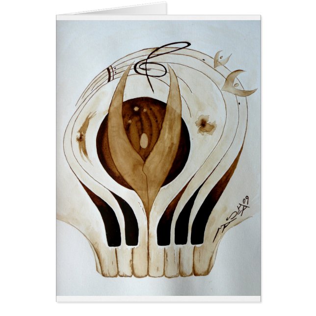 Cartão Partitura dos anjos (Frente)