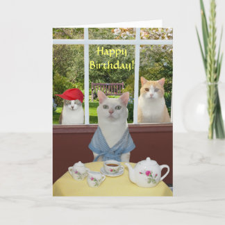 Cartão Parto Bonito personalizável da Gata