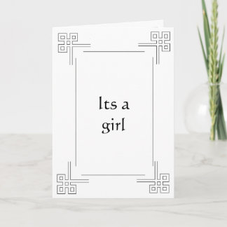 Cartão parto islâmico (moça)