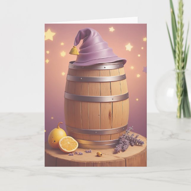 Cartão Party Barrel's Birthday Cheer (Frente)